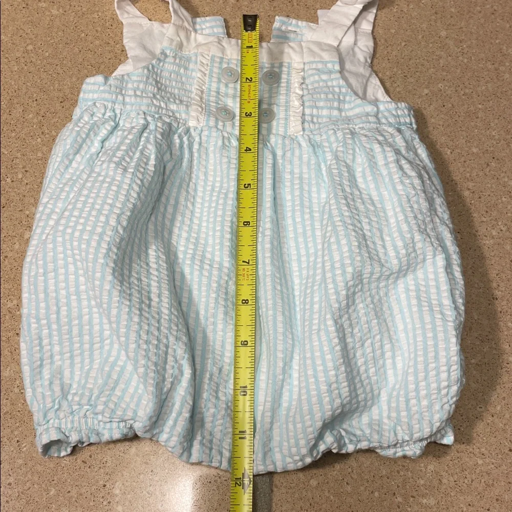 Gymboree Blue and White Striped Bodysuit